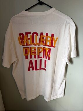 Gallery Dept White Tee with Red and Yellow Graphic